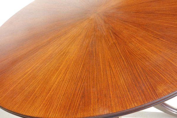 Mid-Century Italian Mahogany Dining Table by Paolo Buffa for Permanente Cantu Design, 1950s-KGD-1298487