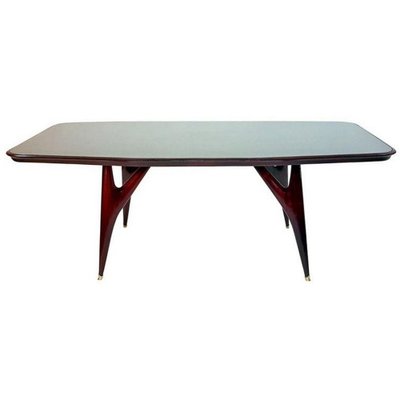 Mid-Century Italian Mahogany Dining Table by Vittorio Dassi, 1950s-FO-550227