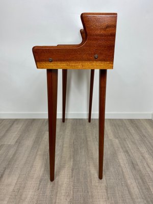 Mid-Century Italian Mahogany Wood & Glass Console Table by Carlo De Carli, 1950s-LYQ-1171647