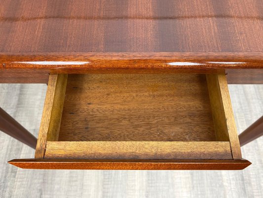 Mid-Century Italian Mahogany Wood & Glass Console Table by Carlo De Carli, 1950s-LYQ-1171647