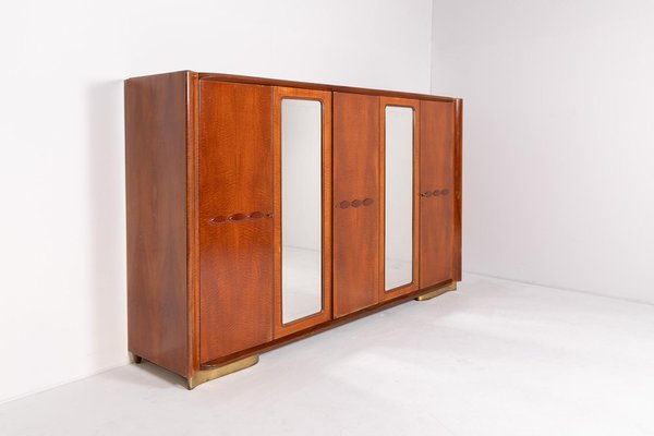 Mid-Century Italian Maple Veneer Wardrobe, 1950s-KMC-2020880