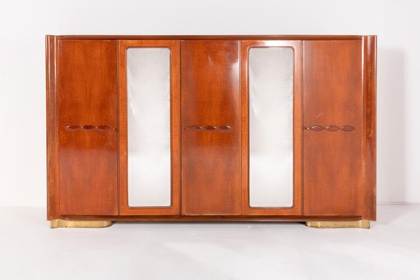 Mid-Century Italian Maple Veneer Wardrobe, 1950s-KMC-2020880