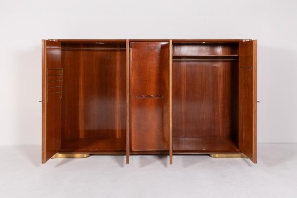 Mid-Century Italian Maple Veneer Wardrobe, 1950s-KMC-2020880