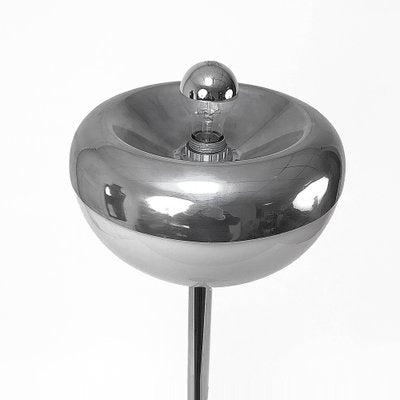 Mid-Century Italian Metal, Aluminum and Carrara Marble Base Floor Lamp, 1970s-JDR-1126138