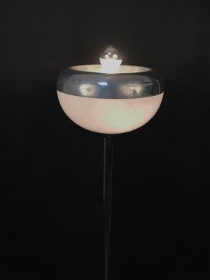 Mid-Century Italian Metal, Aluminum and Carrara Marble Base Floor Lamp, 1970s-JDR-1126138