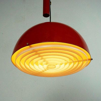 Mid-Century Italian Metal and Brass Counterweight Pendant Lamp, 1960s-MH-2036548