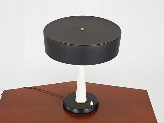 Mid-Century Italian Metal and Brass Table Lamp, 1950s-RD-1735186