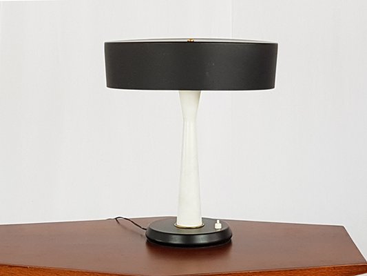 Mid-Century Italian Metal and Brass Table Lamp, 1950s-RD-1735186