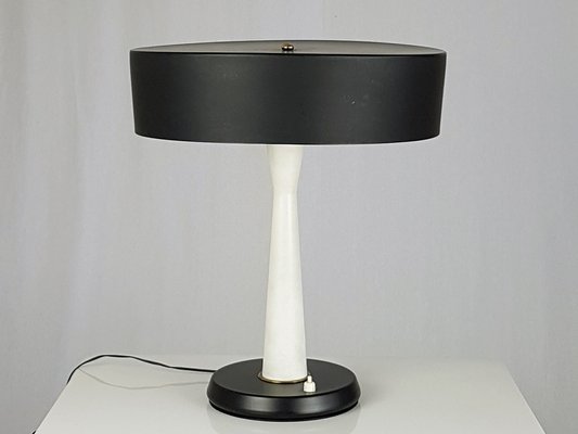 Mid-Century Italian Metal and Brass Table Lamp, 1950s-RD-1735186