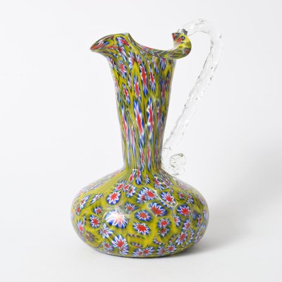 Mid-Century Italian Millefiori Glass Jug from Fratelli Toso-IXK-716805