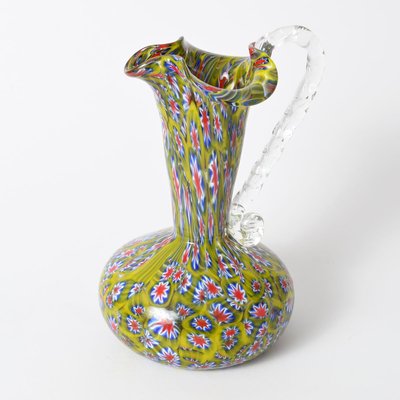 Mid-Century Italian Millefiori Glass Jug from Fratelli Toso-IXK-716805