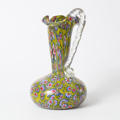 Mid-Century Italian Millefiori Glass Jug from Fratelli Toso-IXK-716805