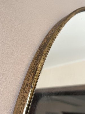 Mid-Century Italian Mirror in Brass, 1960s-YST-1754570