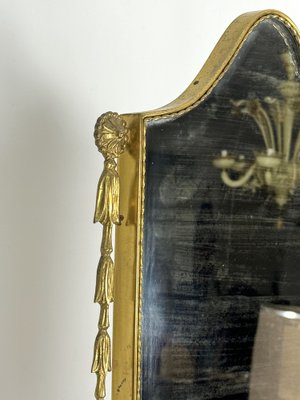 Mid-Century Italian Mirror in Brass, Italy, 1950s-OT-1818701