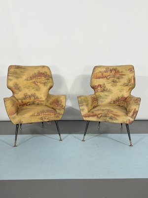 Mid-Century Italian Modern Armchairs, 1950s, Set of 2-OT-1240517