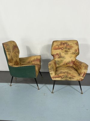 Mid-Century Italian Modern Armchairs, 1950s, Set of 2-OT-1240517