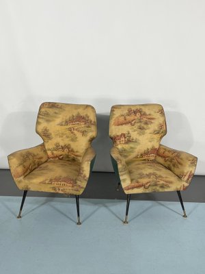 Mid-Century Italian Modern Armchairs, 1950s, Set of 2-OT-1240517