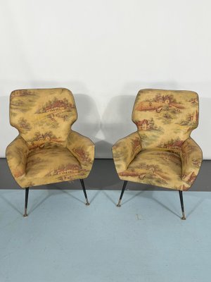 Mid-Century Italian Modern Armchairs, 1950s, Set of 2-OT-1240517