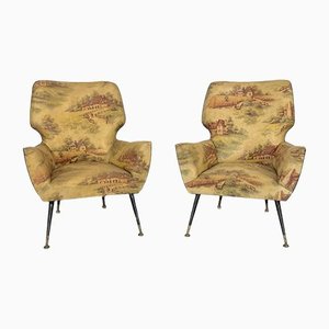 Mid-Century Italian Modern Armchairs, 1950s, Set of 2-OT-1240517