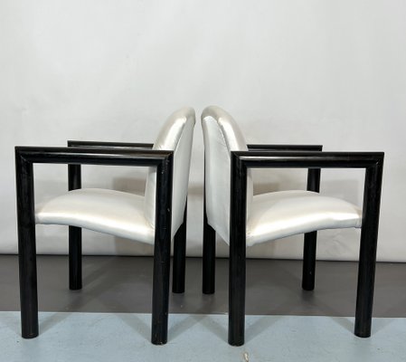 Mid-Century Italian Modern Armchairs, 1970s, Set of 4-OT-1311323