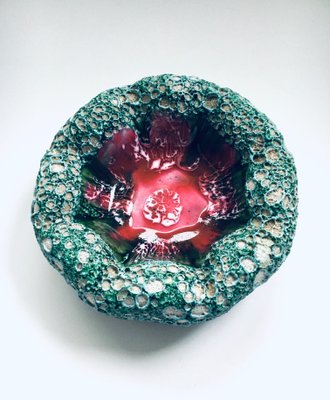 Mid-Century Italian Modern Art Pottery Bowl with Ocean Coral Structure, 1960s-RQV-906047