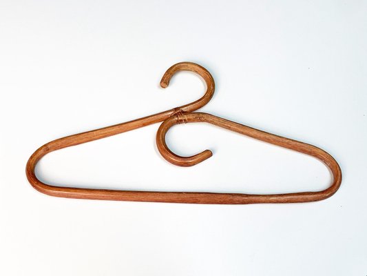 Mid-Century Italian Modern Bamboo and Rattan Coat Hangers, 1970s, Set of 8-JDR-1125448