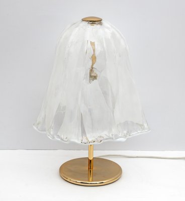 Mid-Century Italian Modern Brass and Murano Glass Table Lamp from La Murrina, 1970s-FER-1720655