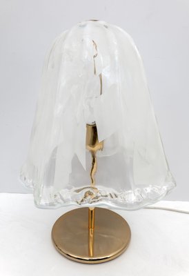 Mid-Century Italian Modern Brass and Murano Glass Table Lamp from La Murrina, 1970s-FER-1720655