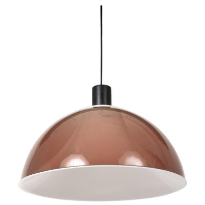 Mid-Century Italian Modern Brown Acrylic Glass Pendant from Stilux, 1960s-JDR-1126028