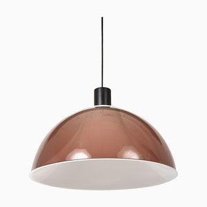 Mid-Century Italian Modern Brown Acrylic Glass Pendant from Stilux, 1960s-JDR-1126028