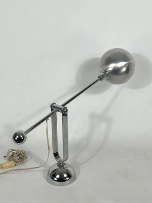 Mid-Century Italian Modern Chrome Counterweight Table Lamp, 1970s-OT-1318837