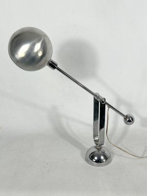 Mid-Century Italian Modern Chrome Counterweight Table Lamp, 1970s-OT-1318837