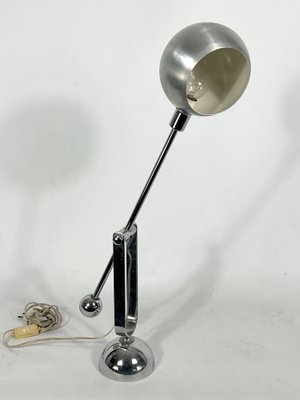 Mid-Century Italian Modern Chrome Counterweight Table Lamp, 1970s-OT-1318837