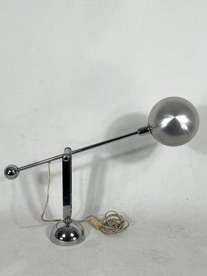 Mid-Century Italian Modern Chrome Counterweight Table Lamp, 1970s-OT-1318837