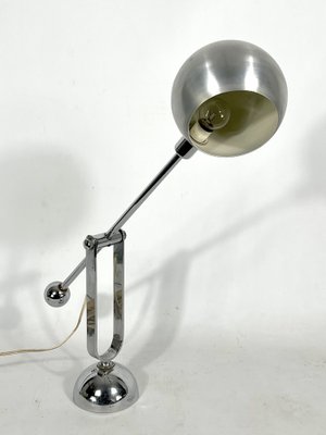 Mid-Century Italian Modern Chrome Counterweight Table Lamp, 1970s-OT-1318837