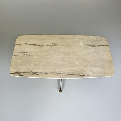 Mid-Century Italian Modern Coffee Table with Marble Top, 1950s-GDD-1746701