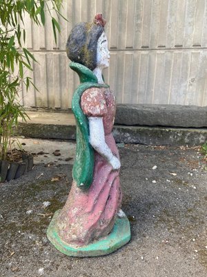 Mid-Century Italian Modern Concrete Snow White Statue-DHH-1355061