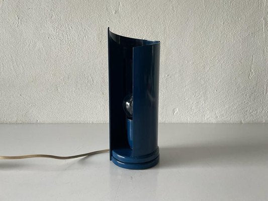 Mid-Century Italian Modern Dark Blue Swivel Table Lamp, Italy, 1960s-RDS-1425600