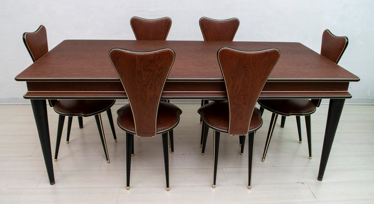 Mid-Century Italian Modern Dining Table by Umberto Mascagni for Harrods London, 1950s-FER-877473