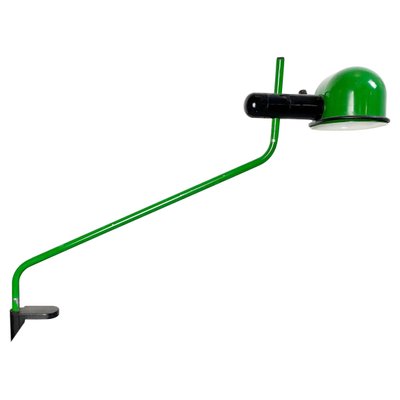 Mid-Century Italian Modern Green Metal Clamp-on Table Lamp, 1980s-GDD-1155473