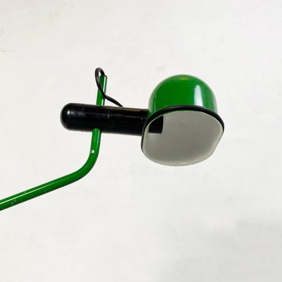 Mid-Century Italian Modern Green Metal Clamp-on Table Lamp, 1980s-GDD-1155473