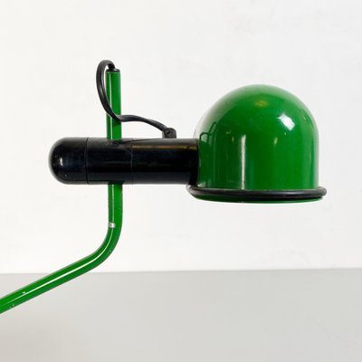 Mid-Century Italian Modern Green Metal Clamp-on Table Lamp, 1980s-GDD-1155473