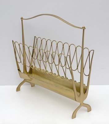 Mid-Century Italian Modern Magazine Rack attributed to Osvaldo Borsani, 1950s-FER-1733833