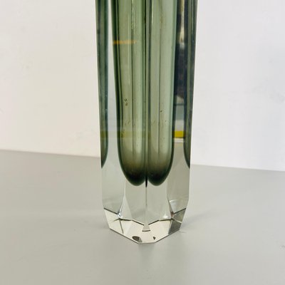 Mid-Century Italian Modern Sommersi Series Grey Murano Glass Vase, 1960s-GDD-1190623