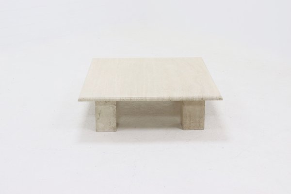 Mid-Century Italian Modern Travertine Coffee Table, 1970s-VV-1720707