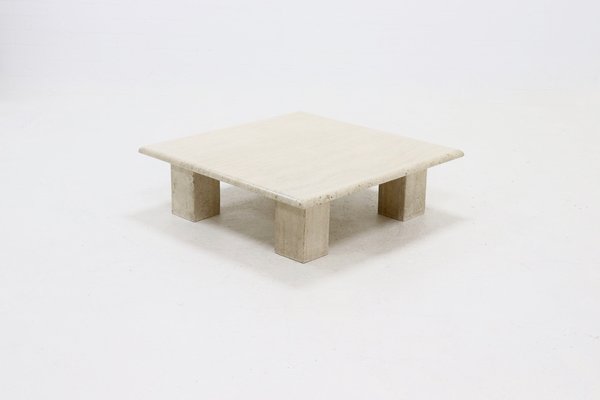 Mid-Century Italian Modern Travertine Coffee Table, 1970s-VV-1720707