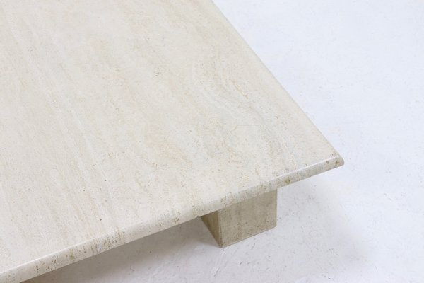 Mid-Century Italian Modern Travertine Coffee Table, 1970s-VV-1720707