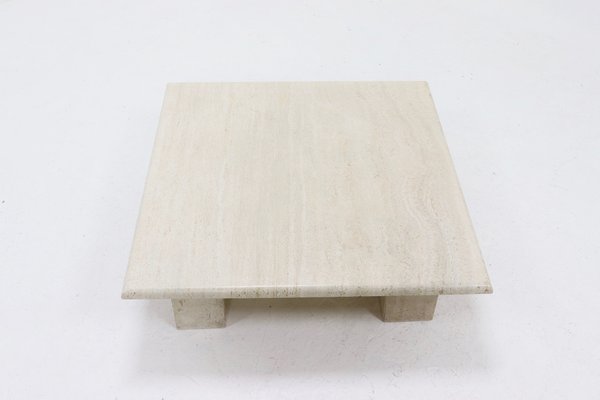 Mid-Century Italian Modern Travertine Coffee Table, 1970s-VV-1720707