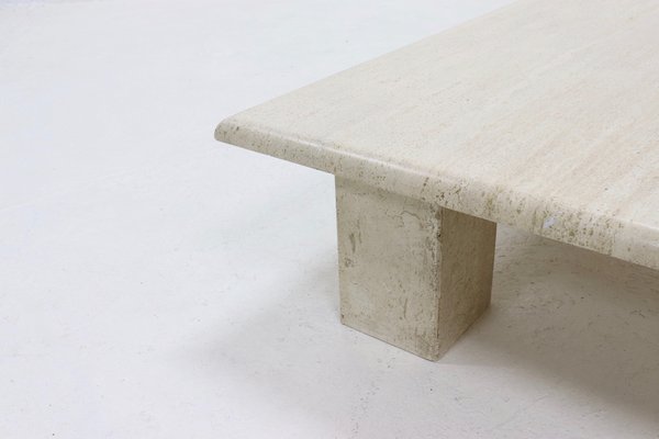 Mid-Century Italian Modern Travertine Coffee Table, 1970s-VV-1720707