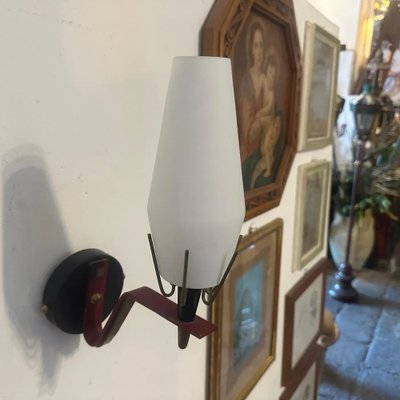 Mid-Century Italian Modern Wall Sconce in the style of Arredoluce, 1960s-NMK-1764389